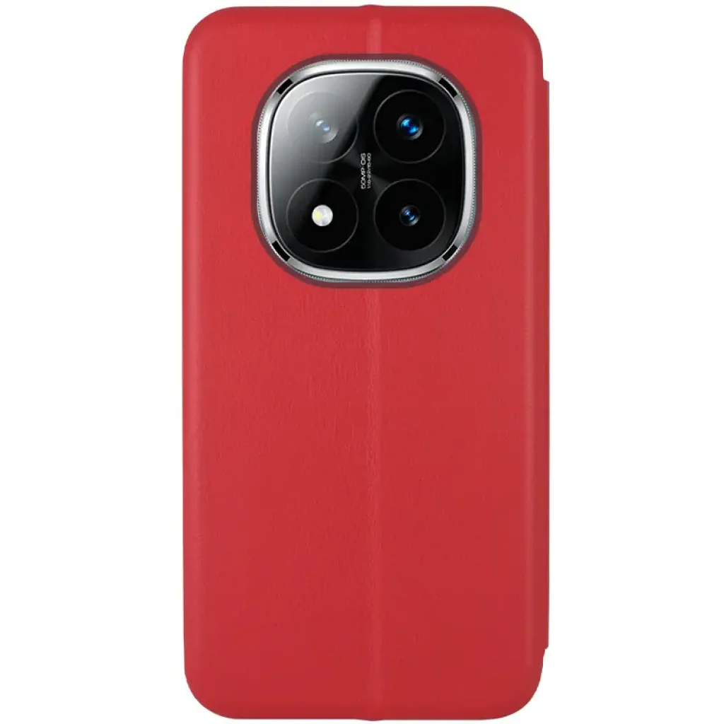 Чехол Classy PU Case для Xiaomi Redmi Note 14 Pro 4G Red