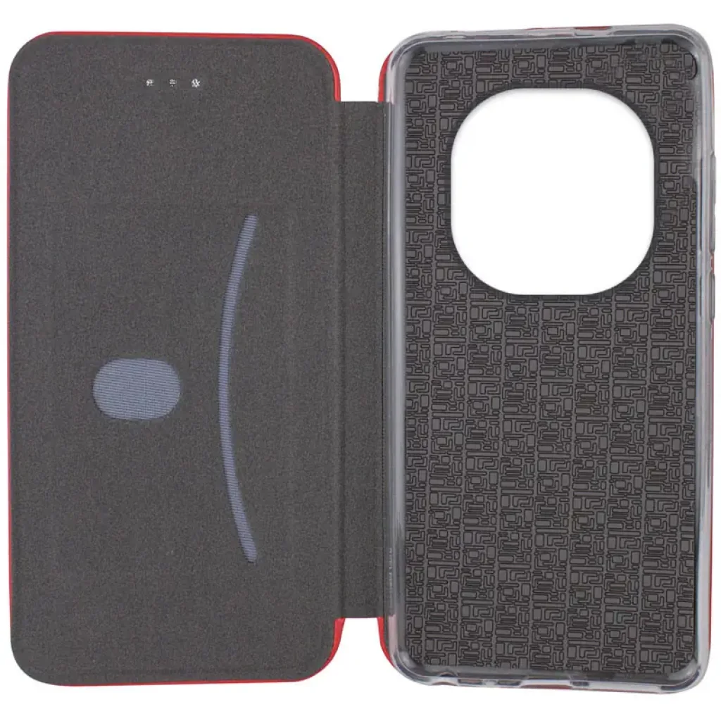 Чехол Classy PU Case для Xiaomi Redmi Note 14 Pro 4G Red