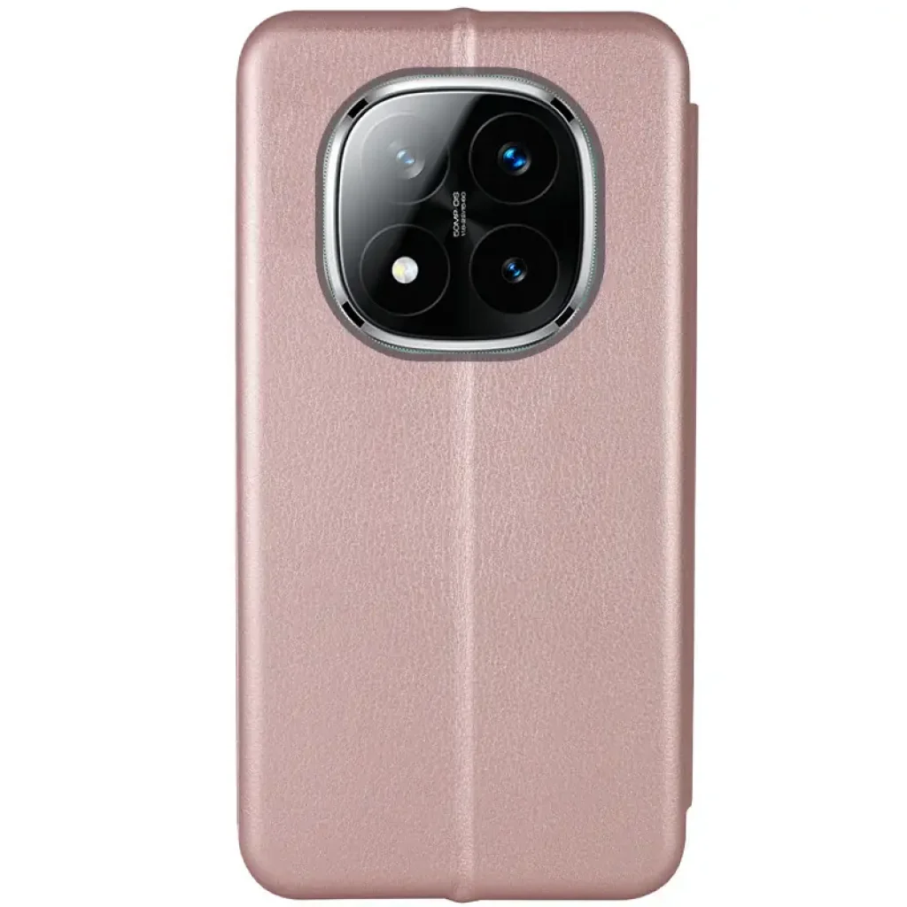 Чехол Classy PU Case для Xiaomi Redmi Note 14 Pro 4G Rose Gold