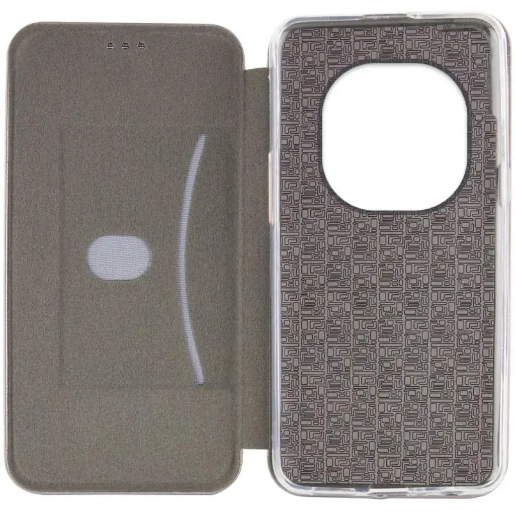 Чохол Classy PU Case для Xiaomi Redmi Note 14 Pro 4G Gray