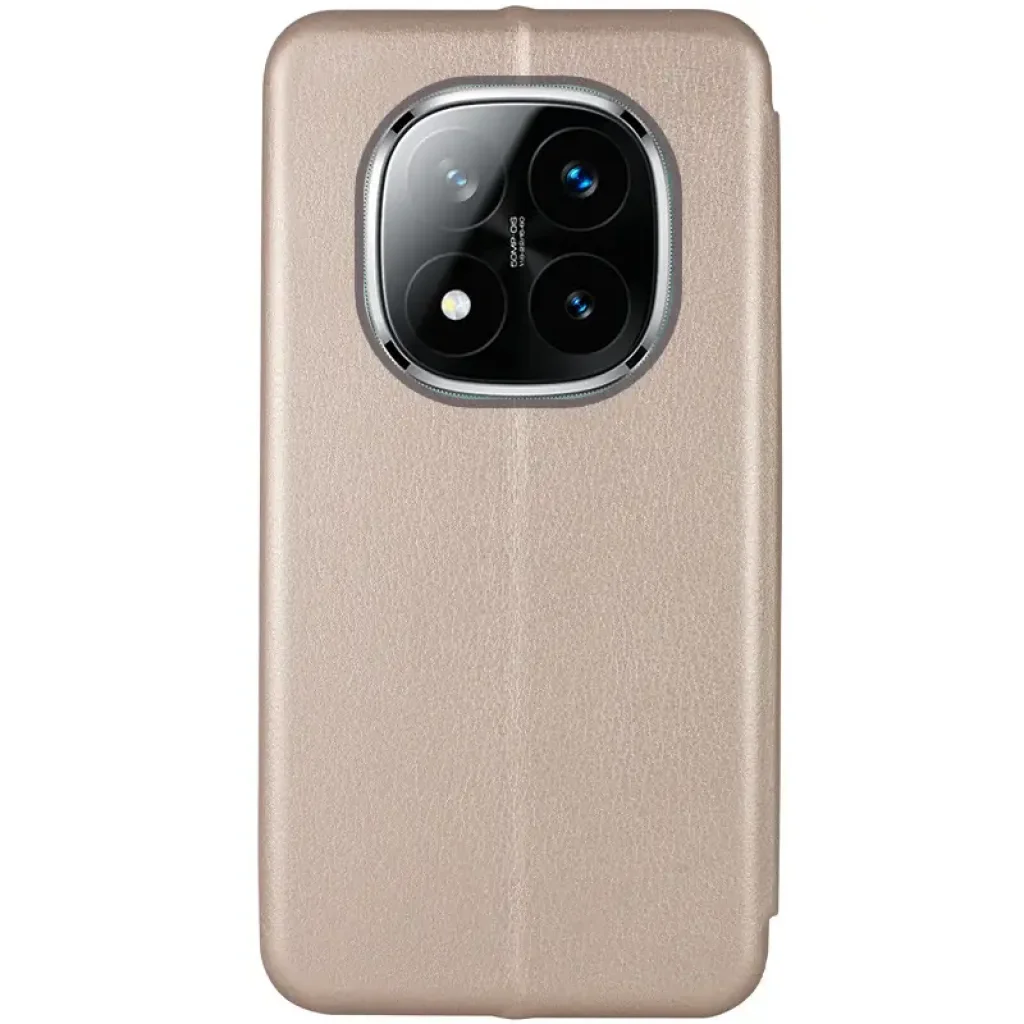 Чехол Classy PU Case для Xiaomi Redmi Note 14 Pro 4G Gold