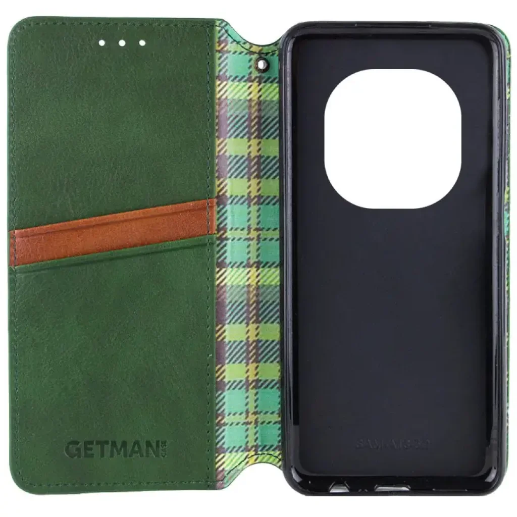 Чехол Getman Cubic PU Case для Xiaomi Redmi Note 14 Pro 4G Green