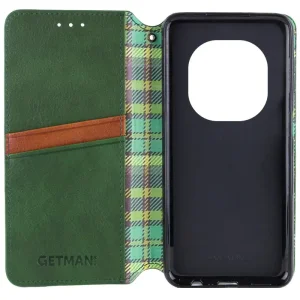 Чехол Getman Cubic PU Case для Xiaomi Redmi Note 14 Pro 4G Green