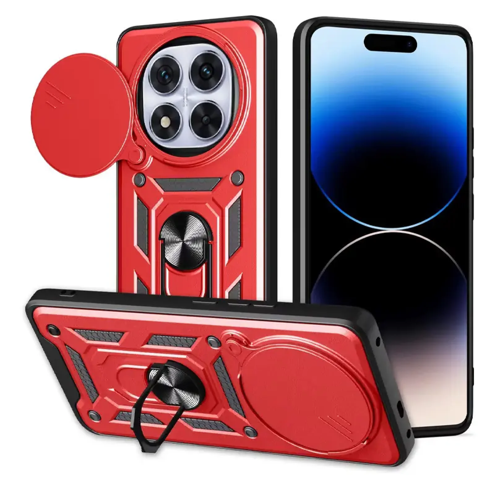 Чохол Camshield Serge Ring для Xiaomi Redmi Note 14 Pro 4G Red