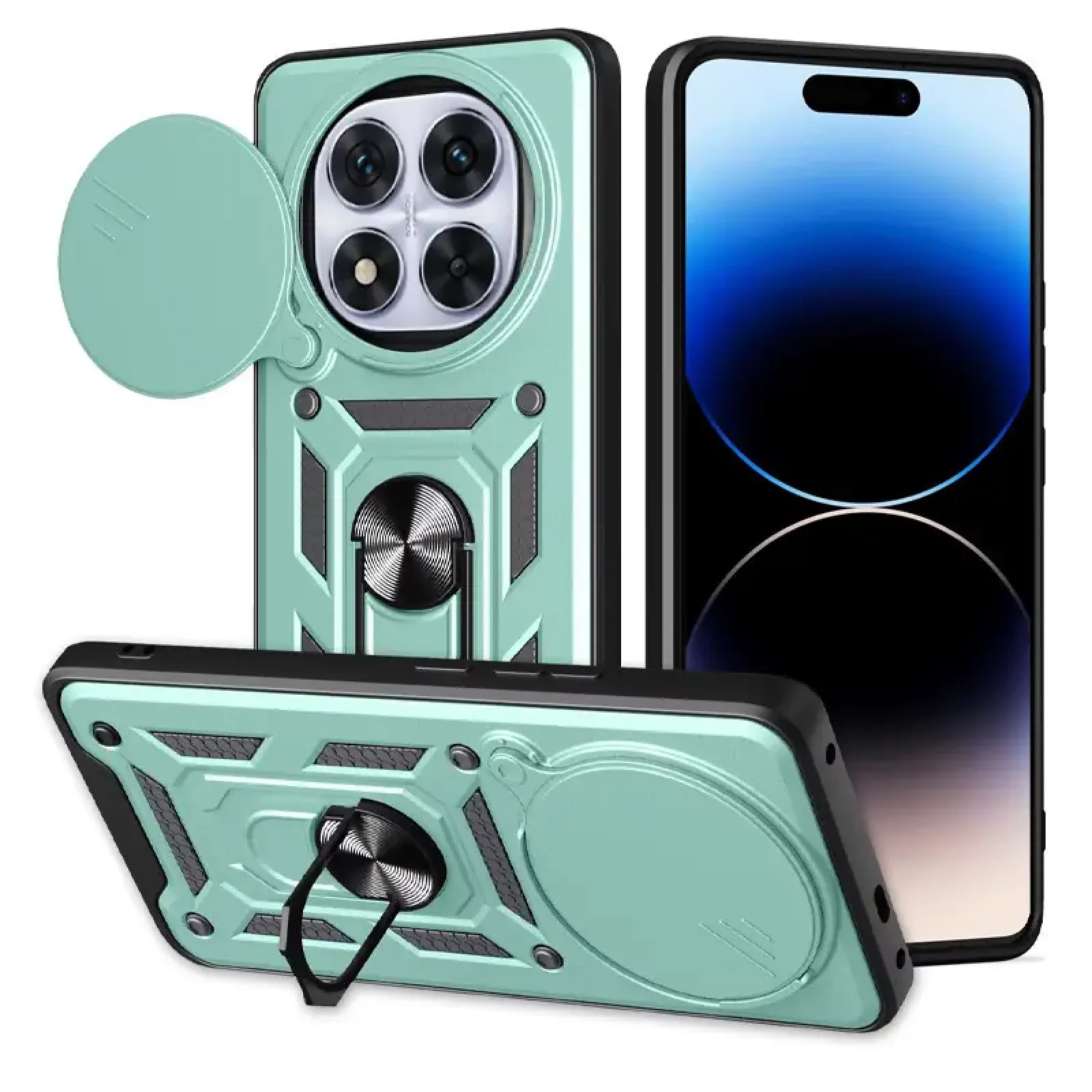 Чохол Camshield Serge Ring для Xiaomi Redmi Note 14 Pro 4G Green