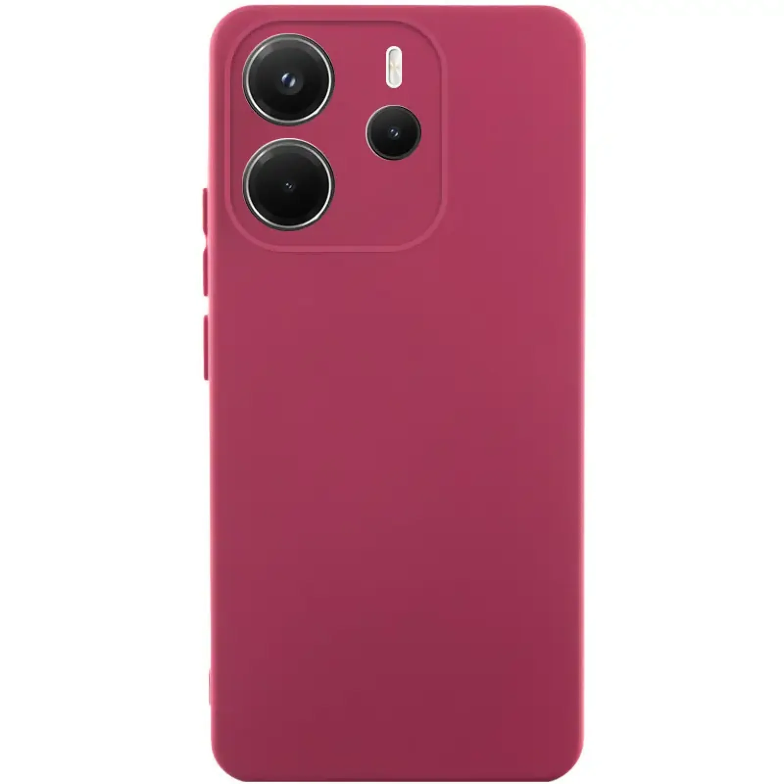 Чохол Silicone Cover Lakshmi Full Camera (AA) для Xiaomi Redmi Note 14 4G Marsala