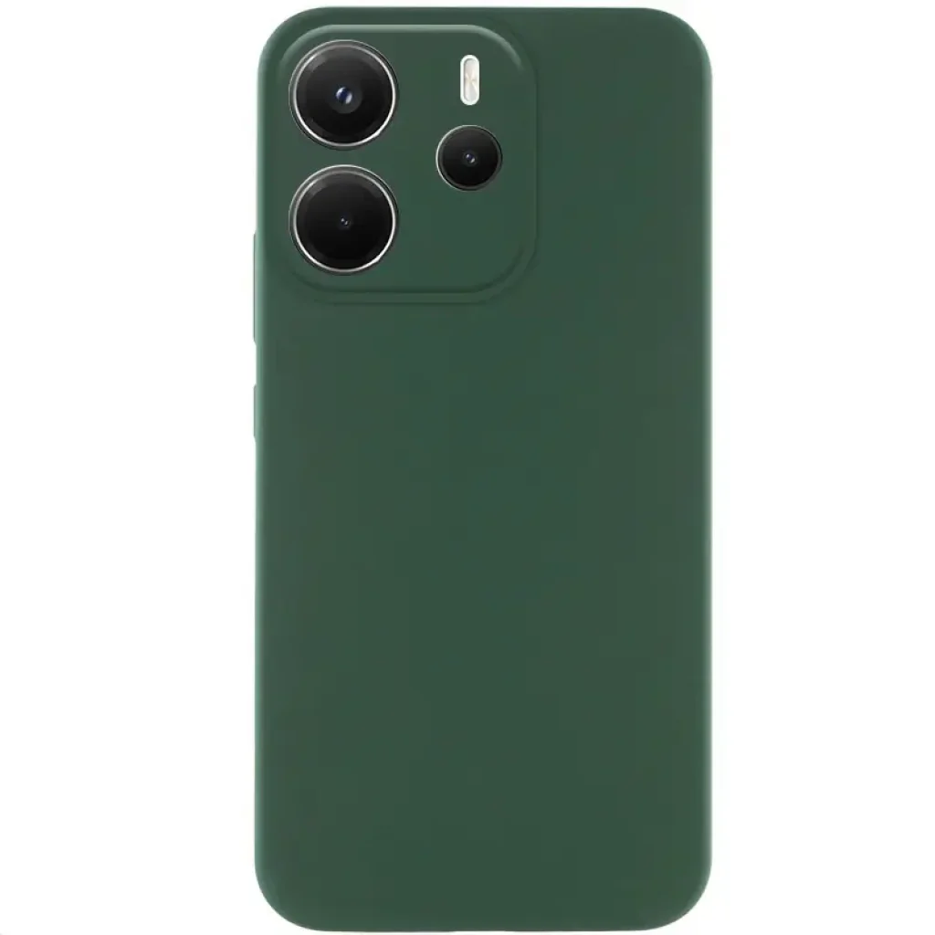 Чохол Silicone Cover Lakshmi Full Camera (AA) для Xiaomi Redmi Note 14 4G Dark Green