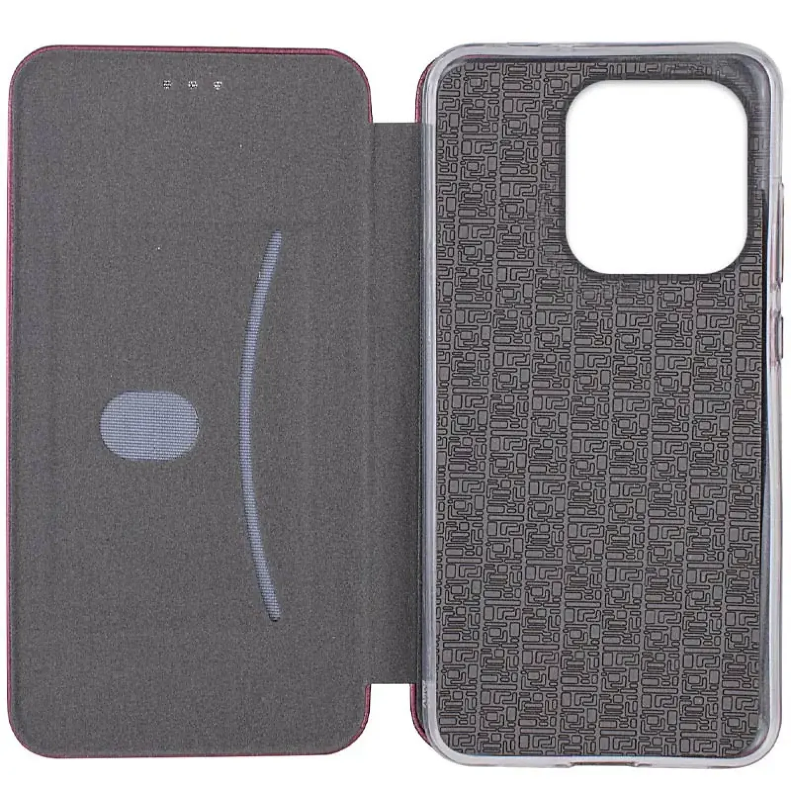 Чохол Classy PU Case для Xiaomi Redmi Note 14 4G Bordo