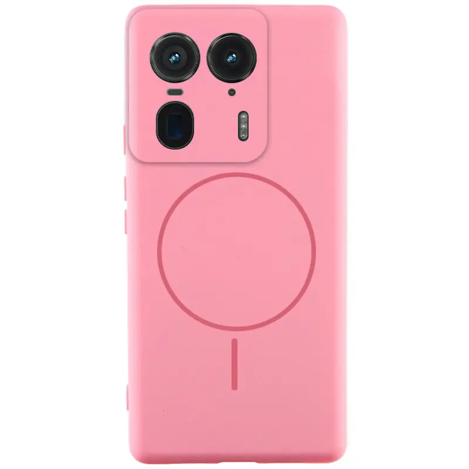 Чохол Silicone Cover Lakshmi Full Camera (AA) with MagFit для Motorola Edge 50 Ultra Light Pink