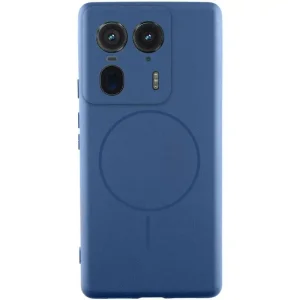 Чохол Silicone Cover Lakshmi Full Camera (AA) with MagFit для Motorola Edge 50 Ultra Navy Blue