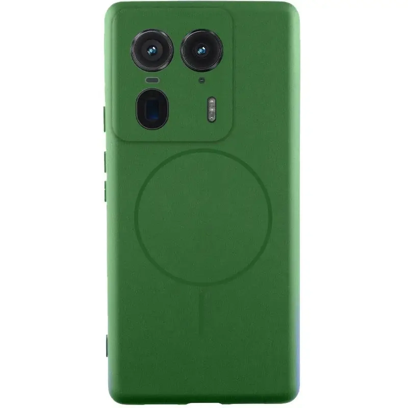 Чохол Silicone Cover Lakshmi Full Camera (AA) with MagFit для Motorola Edge 50 Ultra Dark Green