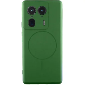 Чохол Silicone Cover Lakshmi Full Camera (AA) with MagFit для Motorola Edge 50 Ultra Dark Green