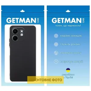 Чохол TPU GETMAN Liquid Silk Full Camera для Xiaomi Redmi A5, Poco C71 Black