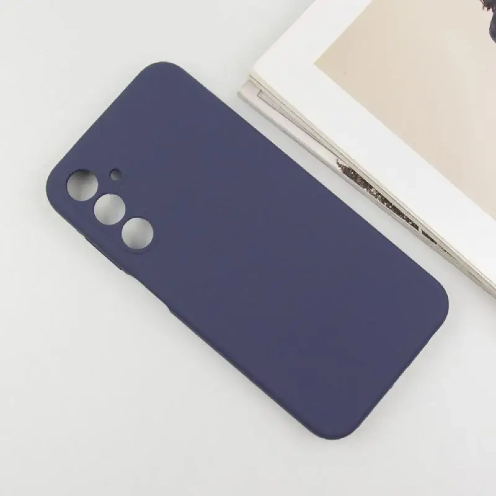 Чохол Silicone Cover Lakshmi Full Camera (AAA) для Samsung Galaxy S25 Edge Midnight Blue