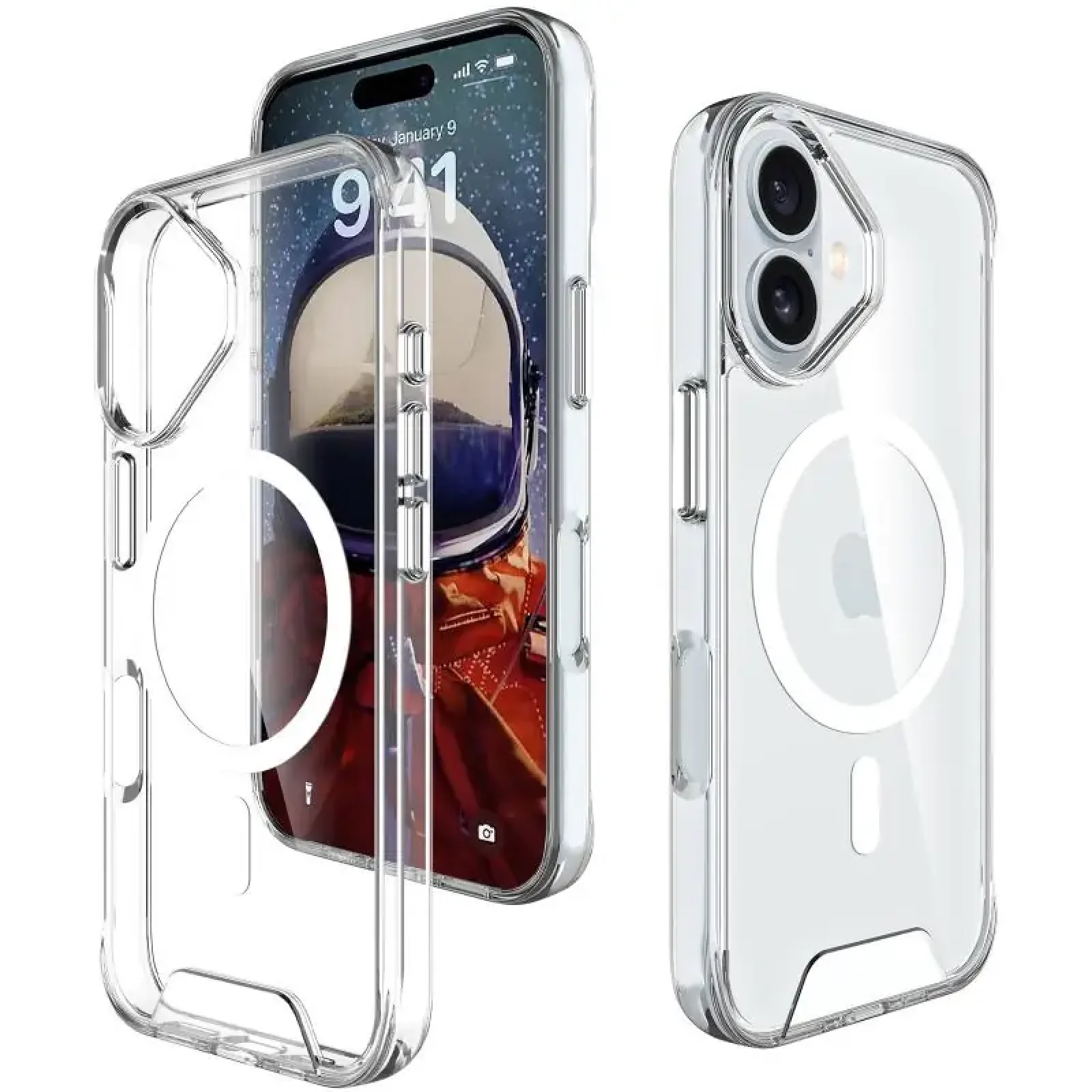 Чохол TPU Space Case Transparent with MagSafe для Apple iPhone 17