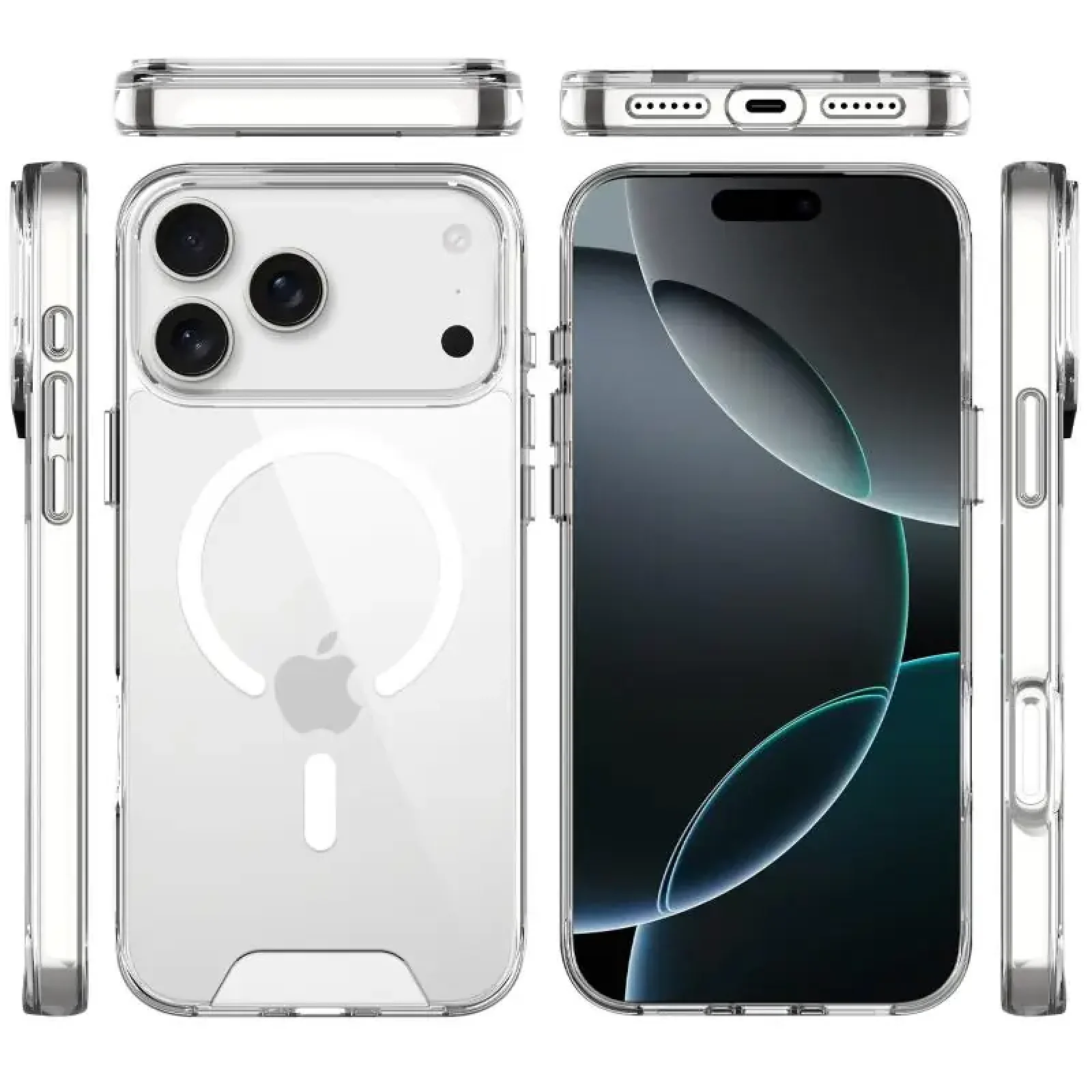 Чохол TPU Space Case Transparent with MagSafe для Apple iPhone 17 Pro
