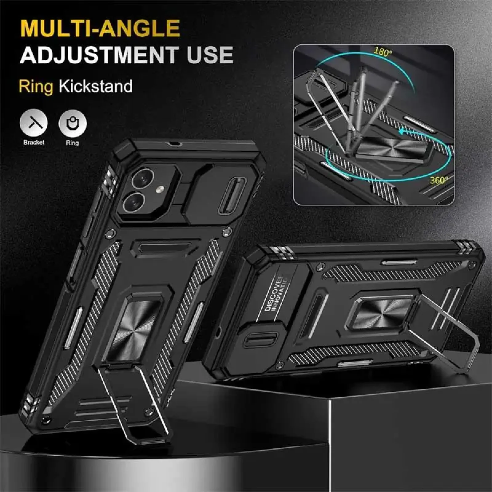 Чохол Camshield Army Ring для Samsung Galaxy A07 Black