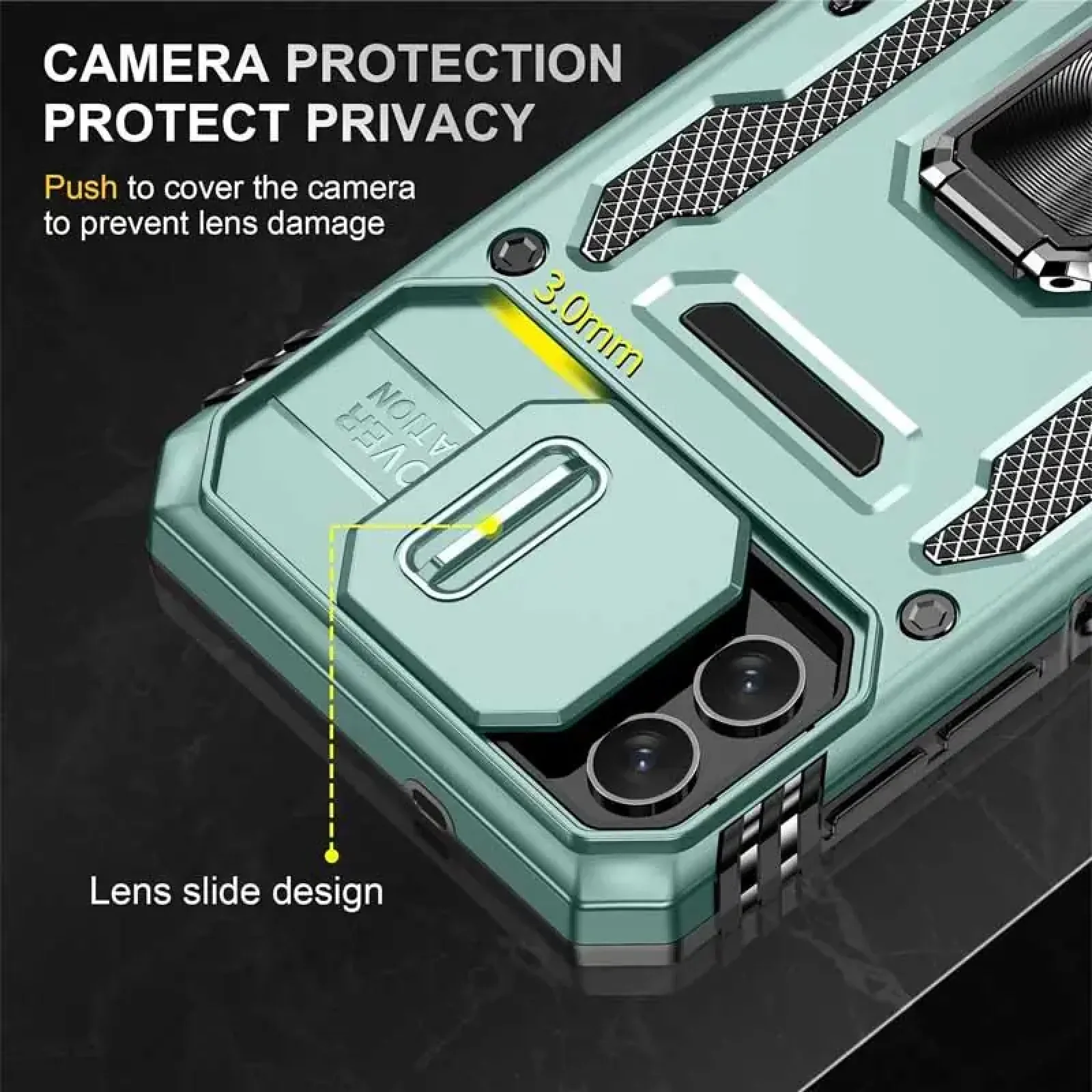 Чохол Camshield Army Ring для Samsung Galaxy A07 Light Green