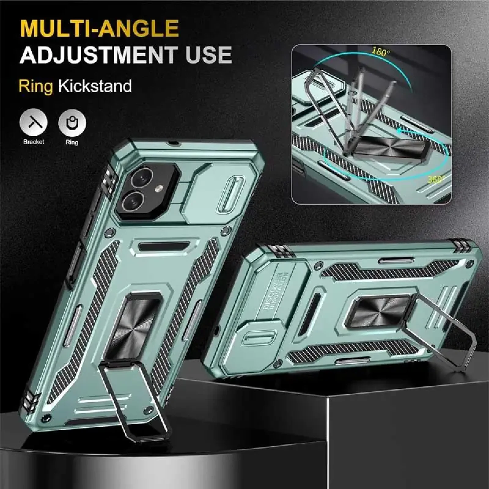 Чохол Camshield Army Ring для Samsung Galaxy A07 Light Green