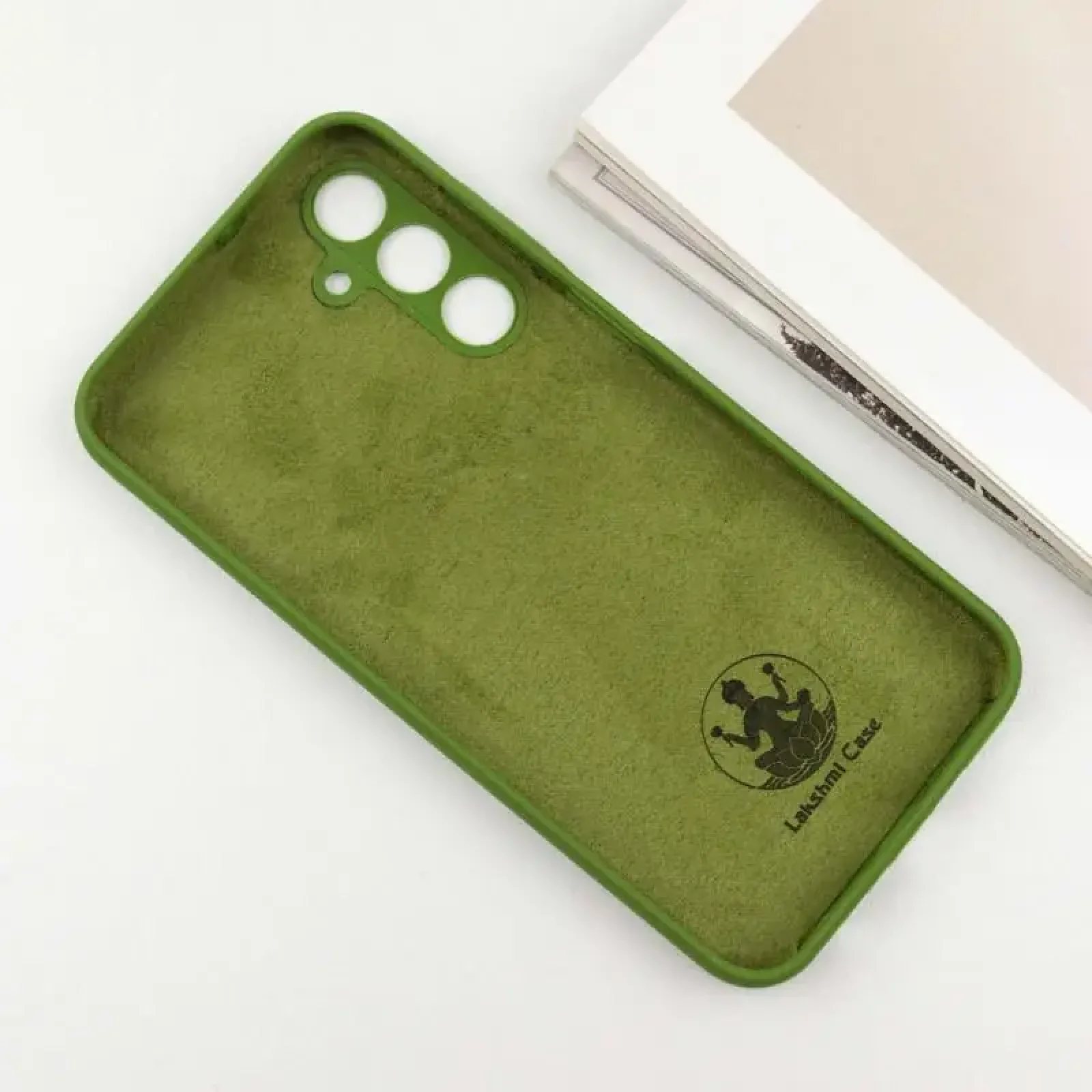 Чохол Silicone Cover Lakshmi Full Camera (AA) для Samsung Galaxy A17 5G Dark Green