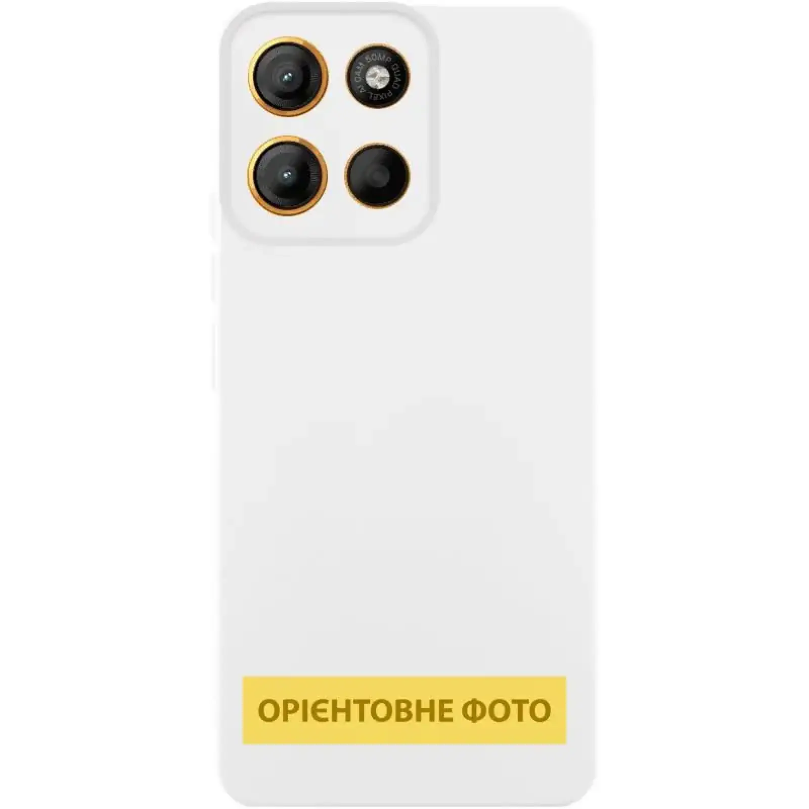 Чохол Silicone Cover Ummi Lakshmi Full Camera (AA) для Motorola Moto G56 5G White