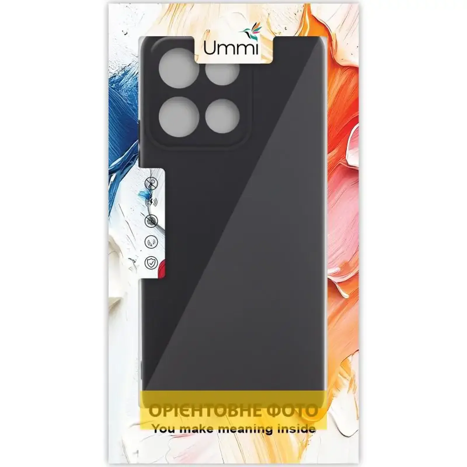 Чохол Silicone Cover Ummi Lakshmi Full Camera (AA) для Motorola Moto G86 5G Black