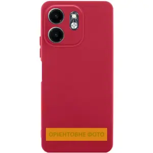 Чохол TPU GETMAN Liquid Silk Full Camera для Motorola Moto G86 5G Dark Red