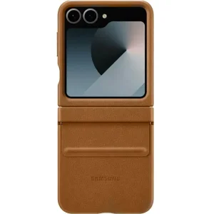 Цвет: Коричневый - Чехол Leather Case (AAA) для Samsung Galaxy Flip7 Brown