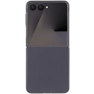 Чехол Leather Case (AAA) для Samsung Galaxy Flip7 Dark Gray