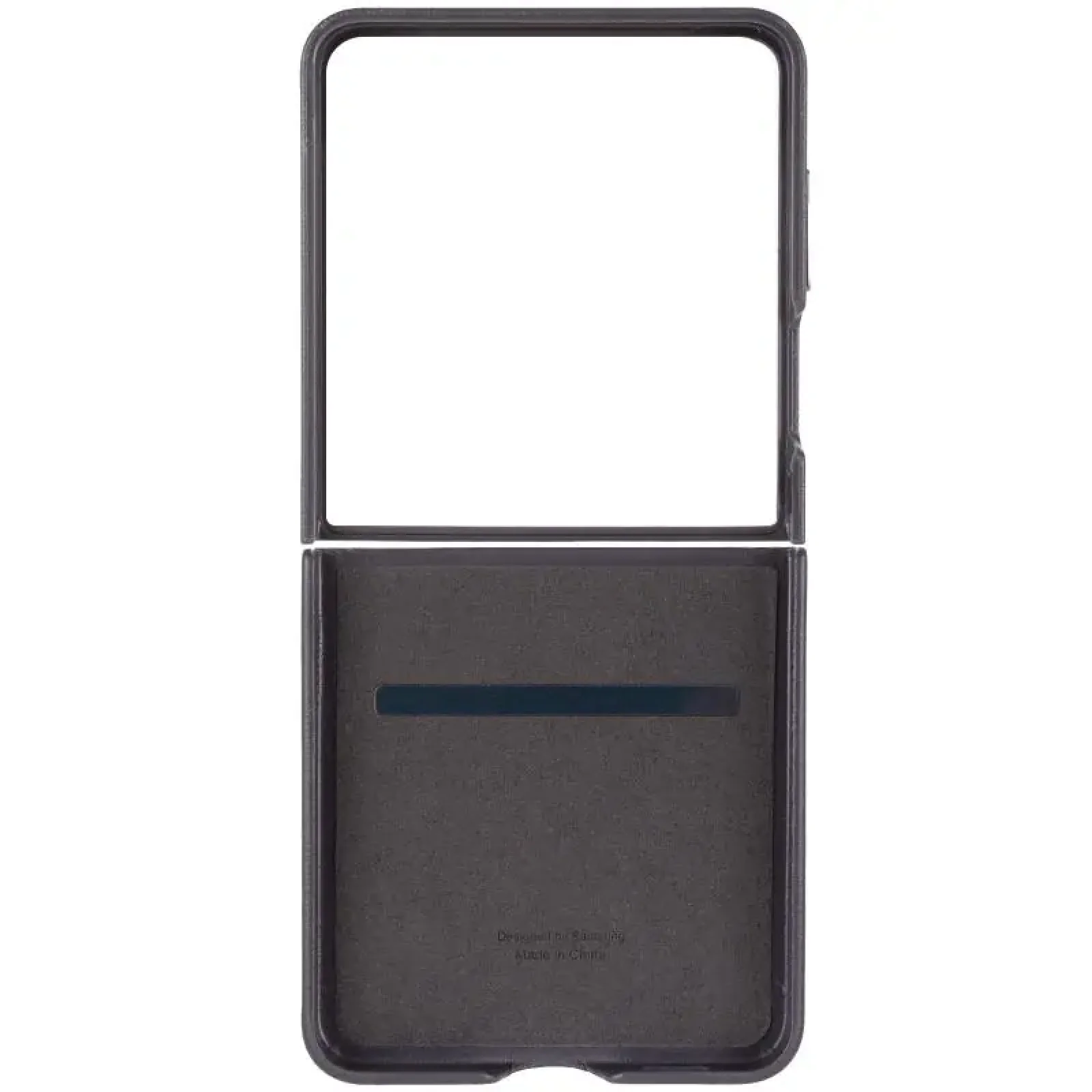 Чехол Leather Case (AAA) для Samsung Galaxy Flip7 Dark Gray