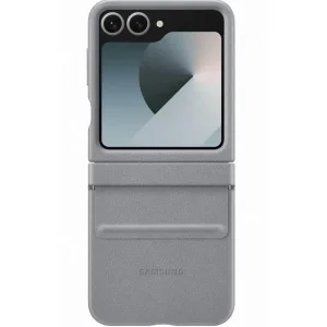 Чохол Leather Case (AAA) для Samsung Galaxy Flip7 Light Gray