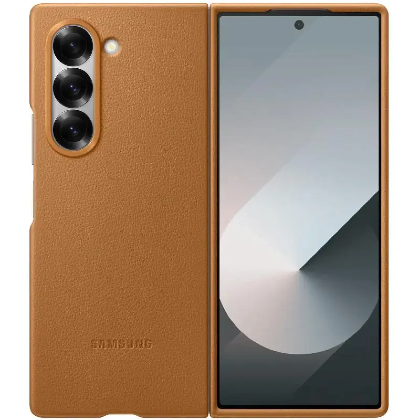 Чохол Leather Case (AAA) для Samsung Galaxy Fold7 Tan