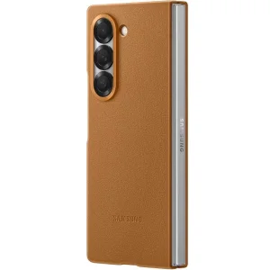Чохол Leather Case (AAA) для Samsung Galaxy Fold7 Tan