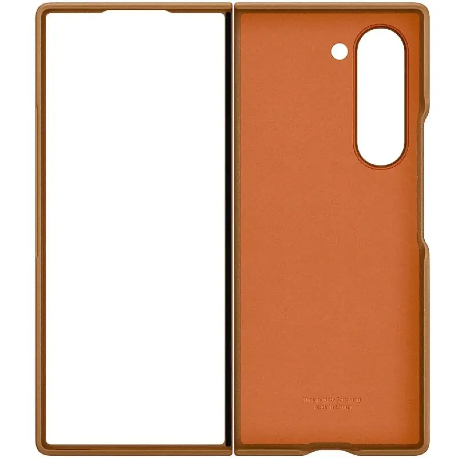 Чохол Leather Case (AAA) для Samsung Galaxy Fold7 Tan