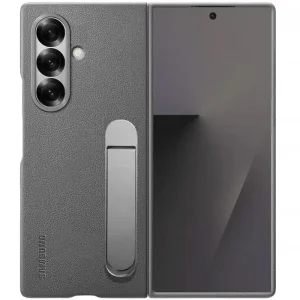 Чохол Leather Case (AAA) with Stand для Samsung Galaxy Fold7 Gray