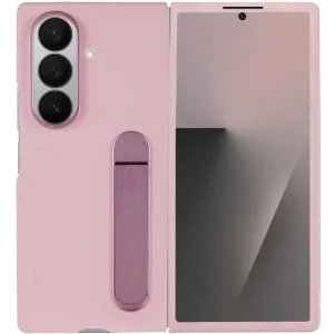 Чохол Leather Case (AAA) with Stand для Samsung Galaxy Fold7 Pink