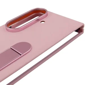 Чохол Leather Case (AAA) with Stand для Samsung Galaxy Fold7 Pink