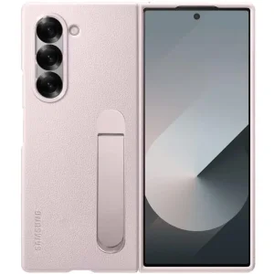Чохол Leather Case (AAA) with Stand для Samsung Galaxy Fold7 Pink