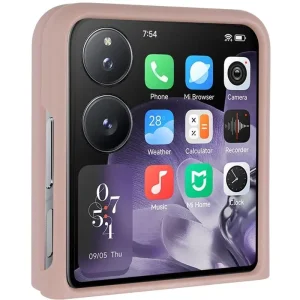 Чохол Foldables Silicone Cover Lakshmi (AAA) для Xiaomi Mix Flip 2 Pink Sand