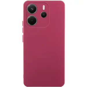 Колір: Бордовий - Чохол Silicone Cover Ummi Lakshmi Full Camera (AA) для Xiaomi Redmi 15 Marsala