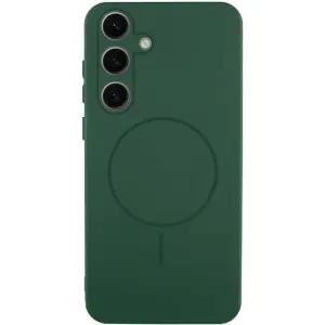 Чехол Silicone Cover Lakshmi Full Camera (AA) with MagFit для Samsung Galaxy S26 Dark Green