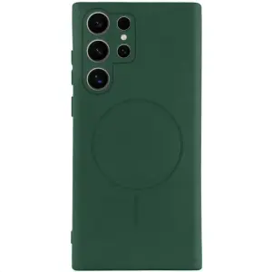 Цвет: Зеленый - Чехол Silicone Cover Lakshmi Full Camera (AA) with MagFit для Samsung Galaxy S26 Ultra Dark Green