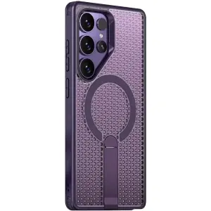 Чехол TPU Breeze with MagSafe stand для Samsung Galaxy S26 Ultra Purple