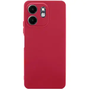Чохол TPU GETMAN Liquid Silk Full Camera для Xiaomi Redmi Note 15 4G, Redmi Note 15 5G Dark Red