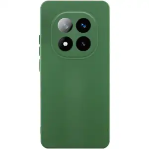 Колір: Зелений - Чохол TPU GETMAN Liquid Silk Full Camera для Xiaomi Redmi Note 15 Pro 4G Dark Green