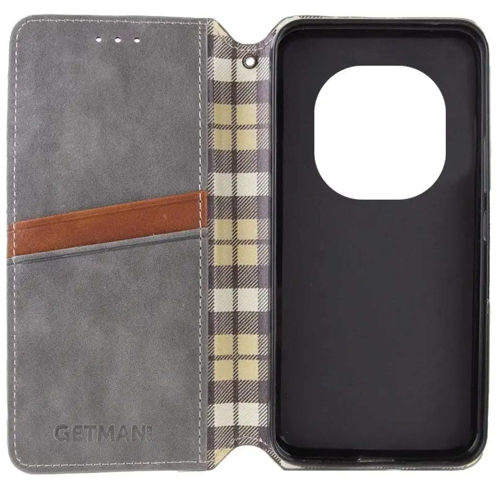 Чохол Getman Cubic PU Case для Xiaomi Redmi Note 15 Pro 4G Grey