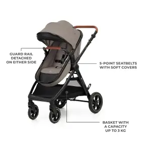 Универсальная коляска 3 в 1 Kinderkraft Esme Pro Sand Beige (KSESME00BEG300N) UA