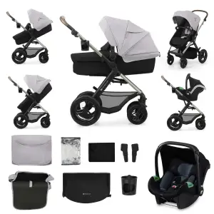 Коляска 3 в 1 Kinderkraft Moov 2 Air Moonlight Grey (KSMOOV02GRY0000) UA