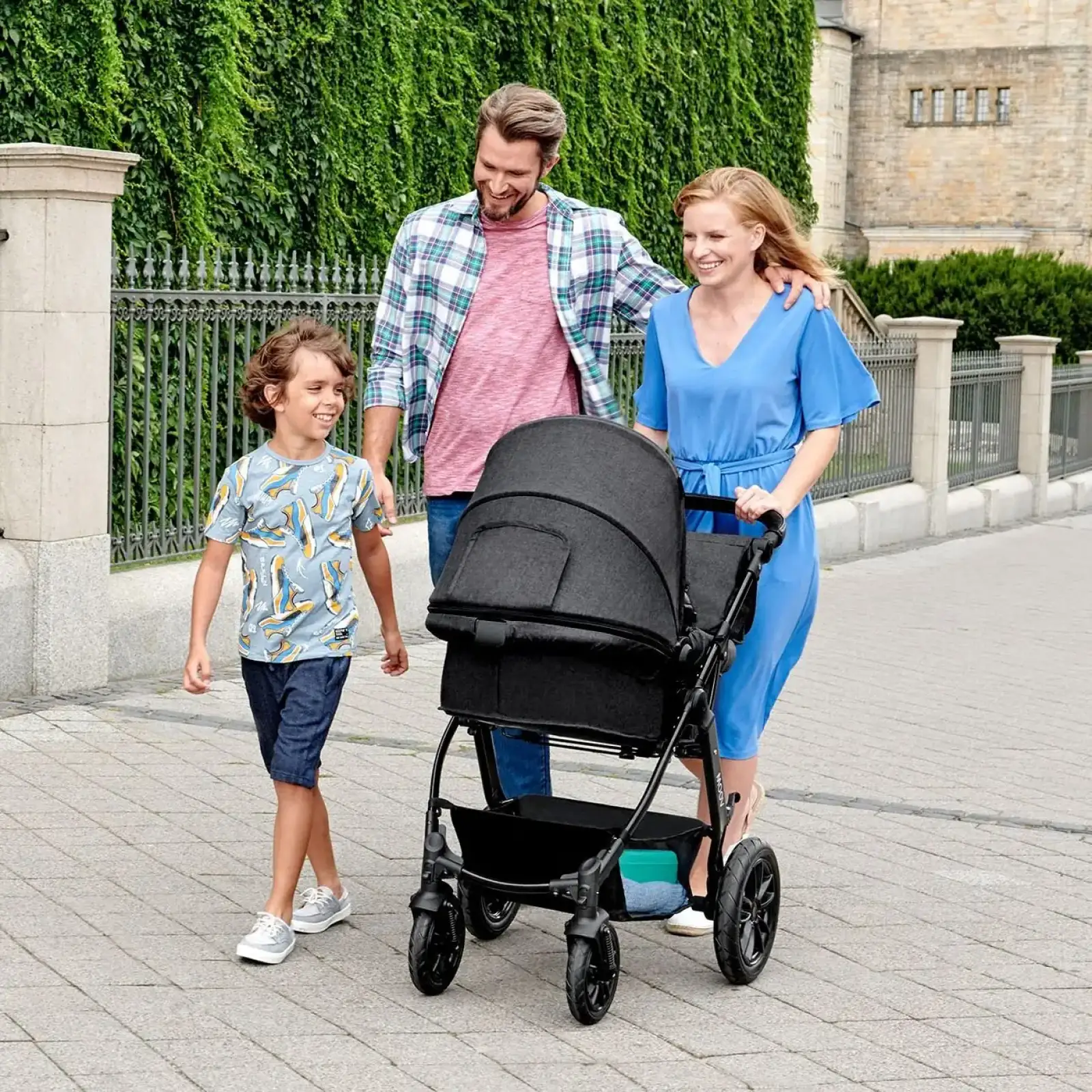 Универсальная коляска 3 в 1 Kinderkraft Moov Gray Melange (KKWMOOVGRYM0NC) UA