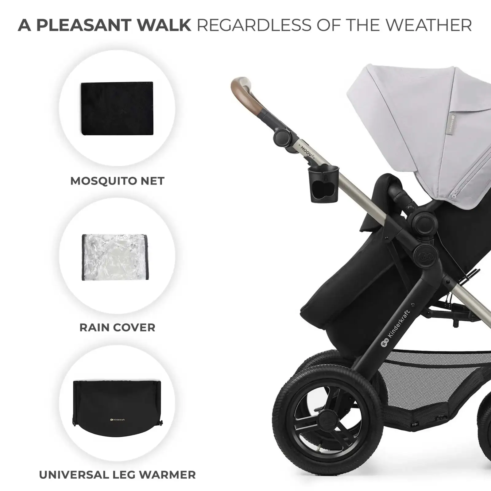 Коляска 3 в 1 Kinderkraft Moov 2 Air Moonlight Grey (KSMOOV02GRY0000) UA